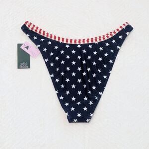 USA Flag Women's Swimwear Cheeky Bottoms Size L
